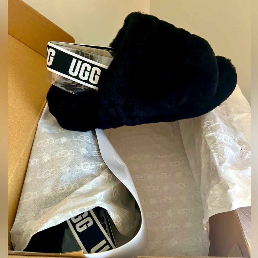Brand new in the box FLUFF YEAH UGG slippers
